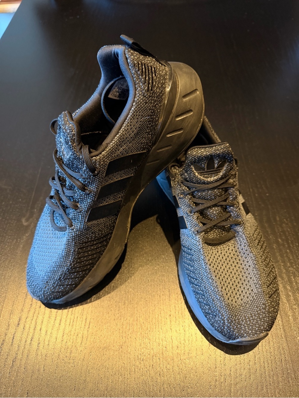adidas Men's Black Knit Running Sneakers